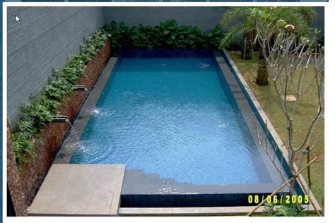 Biasanya desain kolam renang dibuat dengan ukuran 3 x 7 meter untuk lahan 4 x 8 meter, dengan. BIAYA BANGUNAN KOLAM RENANG SEDERHANA - KONTRAKTOR KOLAM ...