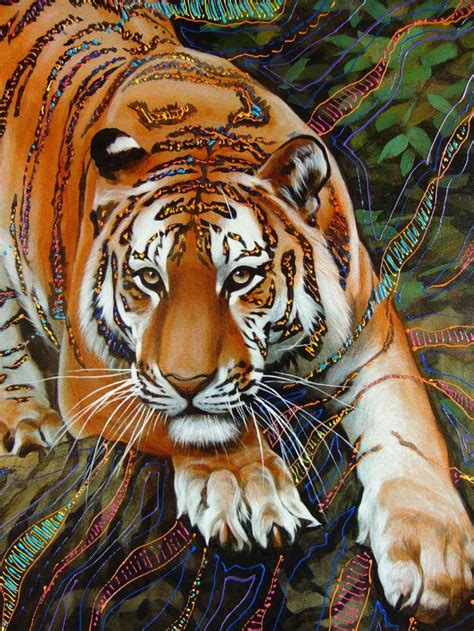 Great Tiger Portrait Animals Painting On Canvas Beautiful Etsy In