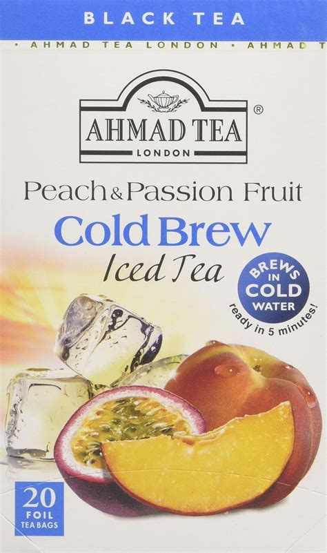 Ahmad Tea Peach And Passion Fruit Cold Brew Iced Teabags 40 G 20 Count