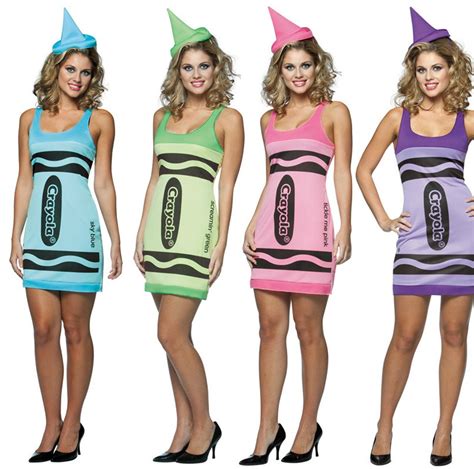 ladies crayola crayon fancy dress costume fancy dress world