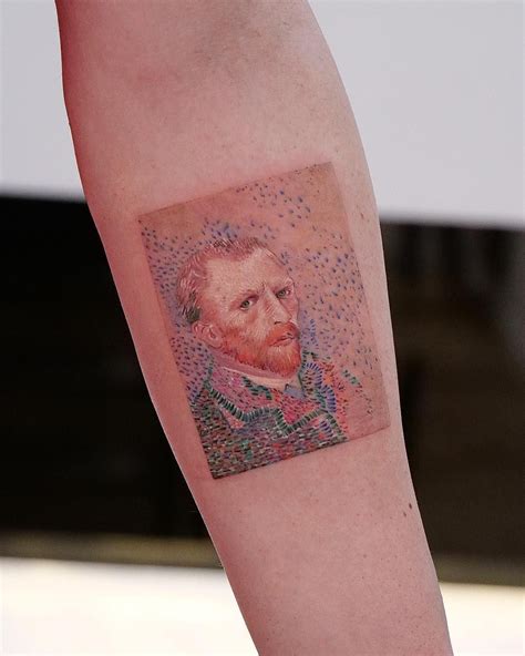 Vincent Van Gogh art portrait tattoo Eva krbdk on Instagram: 