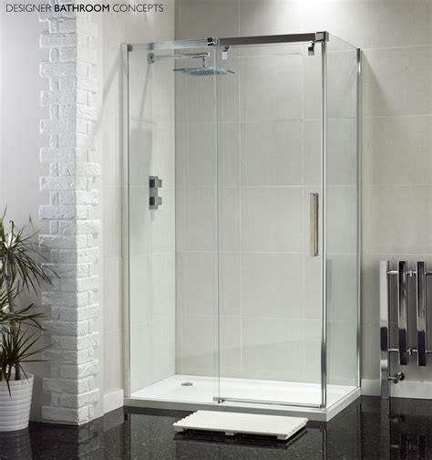 To craft a sense of openness, all it takes is a single pane of frameless simply install glass panels wherever fits your bathroom best and experience the beauty of modern shower stall with the utmost simplicity. Cool frameless sliding door shower enclosures kits design ...
