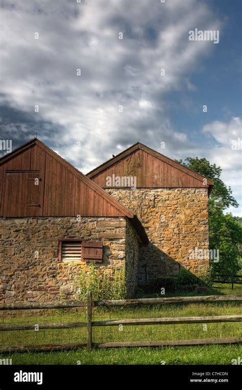 Barn At Thomas Neely Farm Bucks County Pennsylvania Stock Photo Alamy