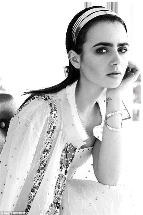 Lily Collins Smoulders In New Edition Of Harpers Bazaar Australia