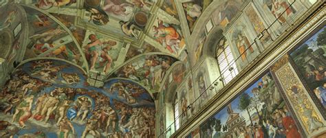 The fresco the creation of adam is located in the center of the plafond of the sistine chapel. Square Halo Books: A GOOD Look at the Sistine Chapel