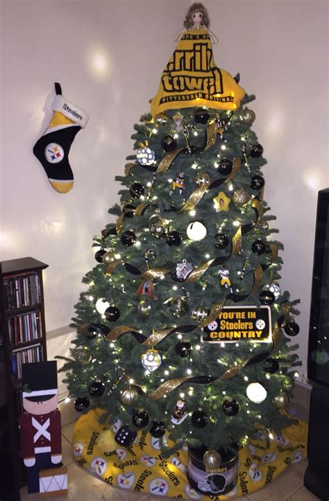 In britain today, few people would now wait until christmas eve. Our Steelers Christmas Tree! | Christmas tree themes ...