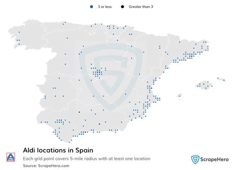 Number of Aldi locations in Spain in 2024 | ScrapeHero