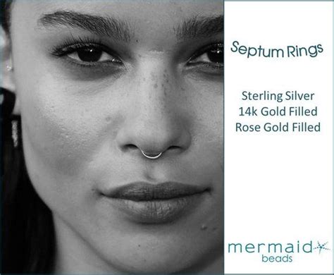 Septum Ring Septum Hoop Gold Sterling Silver Rose Gold Septum Ring 20g 22g 3mm 4mm 5mm 6mm 7mm