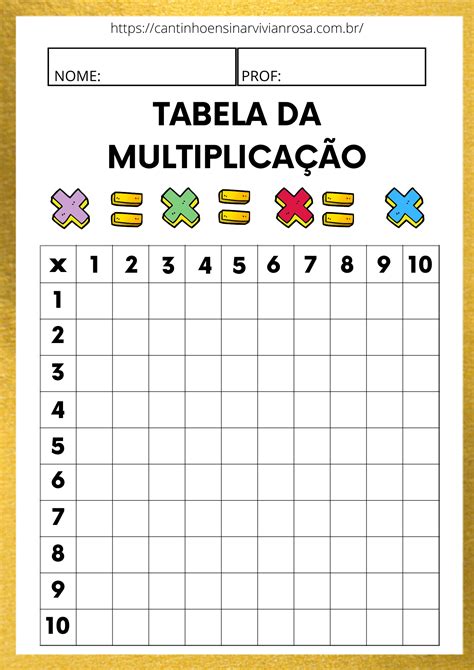 Atividades De Multiplicação Tabuada Do 2 E 3