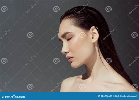 Bella Ragazza Asiatica Nuda Immagine Stock Immagine Di Modo Elegante