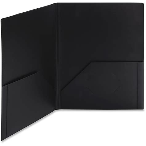 Smead Frame View Poly 2 Pocket Presentation Folder Black 5box 87705