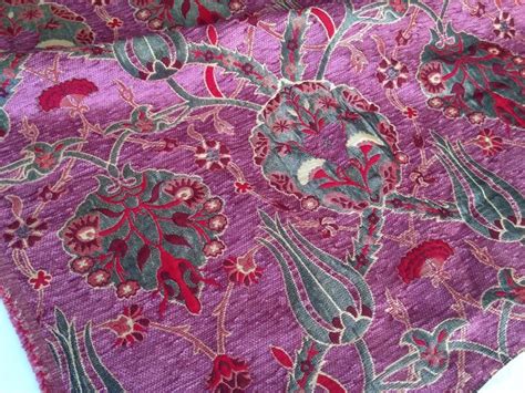 Tulip Jacquard Chenille Upholstery Fabric Floral Fabric With Etsy