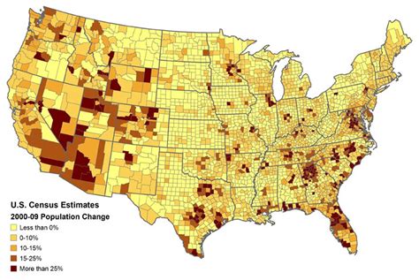 Census Map Shows Population Growth By County The Texas Tribune