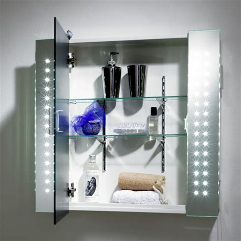Multi Point Led Mirror Cabinet With Shaver Socket