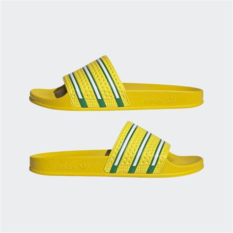 Adidas Adilette Slides Yellow Adidas Sa