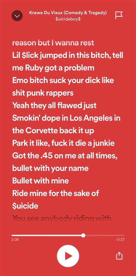 Musixmatch Not Genius Messed Up The Lyrics Pretty Bad On Spotify Rg59