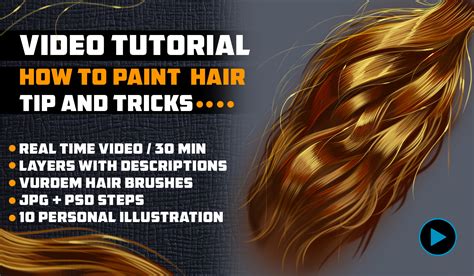 Artstation Video Tutorial How To Paint Hair Tutorials