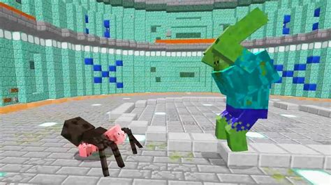 Mutant Zumbi Vs Spider Pig Minecraft Youtube