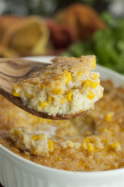 Old Fashioned Creamed Corn Casserole Wishes And Dishes