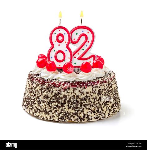 Birthday Cake Candles Number 82 Fotografías E Imágenes De Alta