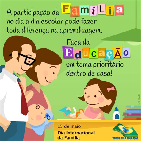 É na escola que, por meio dos conteúdos e metodologias, a produção científica, a reflexão. Resultado de imagem para dia da familia na escola | Dia da família, Familia e escola, Escola