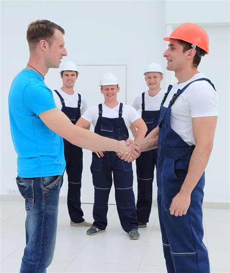 Handshake Of The Architect And Engineer Stock Image Image Of Contract