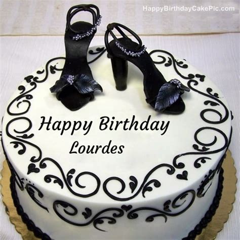 Fashion Happy Birthday Cake For Lourdes