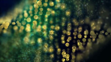 Green And Yellow Particles Moving 4k Relaxing Screensaver