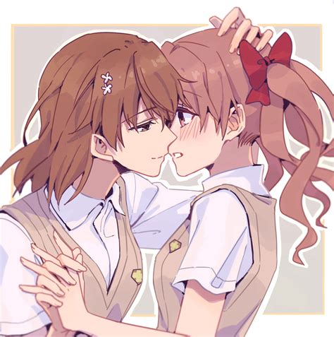 Misaka Mikoto And Shirai Kuroko Toaru Majutsu No Index Drawn By