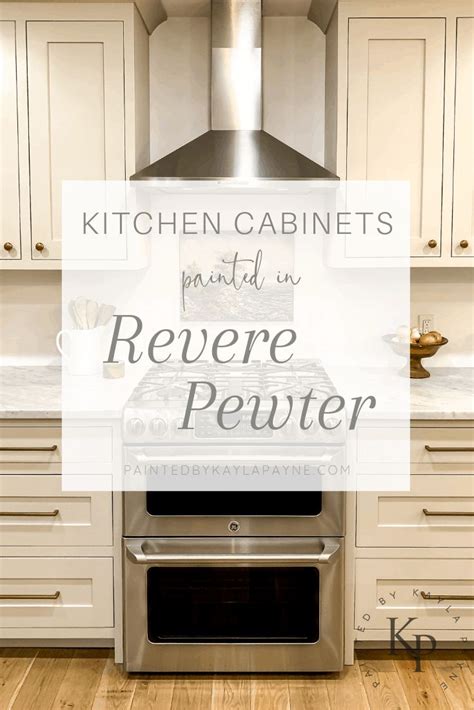 It doesn't show well in picture but got home tonight and it's super green and looks terrible. Revere Pewter Kitchen Cabinets in 2020 | Revere pewter ...