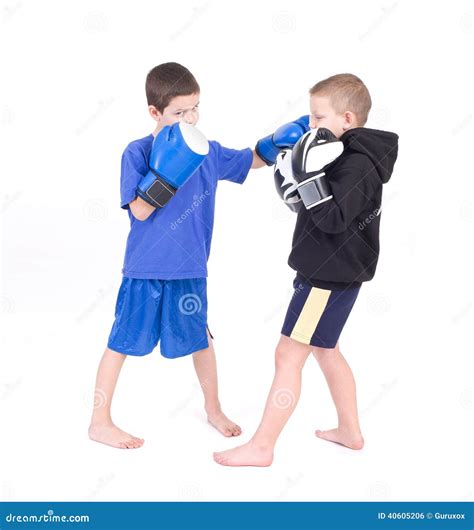 Kids Kickboxing Fight Stock Photo Image Of Fighting 40605206