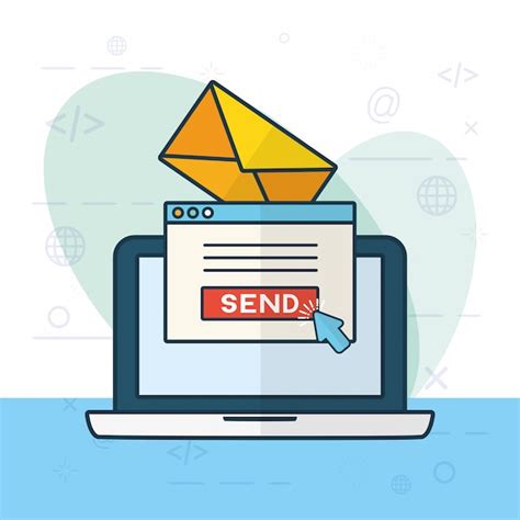 Send Email Concept Vector Free Download