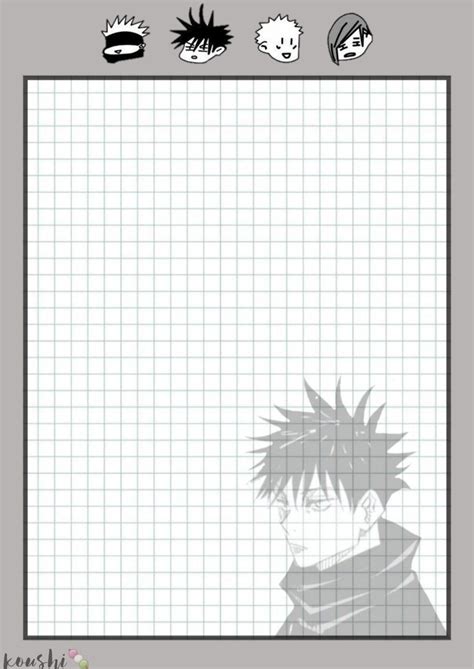 Jujutsu Kaisen Notes Template Plantillas De Letras Para Imprimir The Best Porn Website