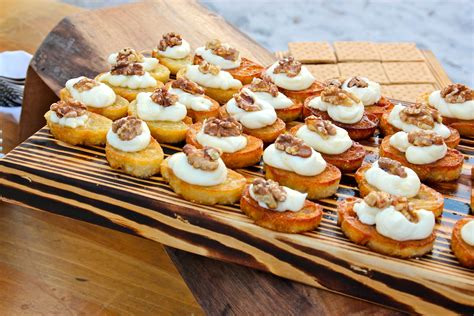 Heavy appetizer menu is one of catering by teatime's most popular requests. Brie & Marscarpone on Crostini with Walnuts and a honey ...