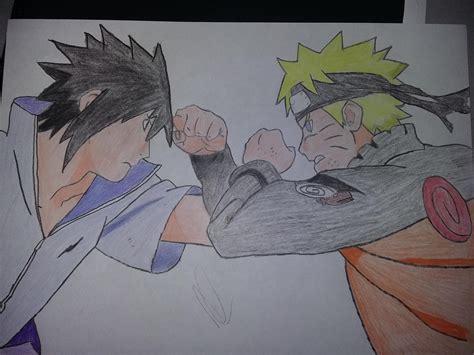 This Is My Draw Of The Final Battle Of Naruto And Sasuke Rnaruto