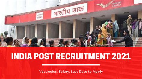 India Post Recruitment 2021 Check Vacancies Eligibility Last Date To