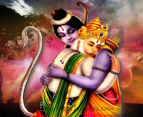 Lord rama, considered by many hindus to be based on an historical figure, is perhaps the most virtuous hero from hindu mythology and he, along rama's favourite brother and great companion was laksmana, son of sumitra, while his loyal servant was the monkey warrior hanuman (or hanumat). Sudarshana Vidya: Sri Rama Hanuman - self and me