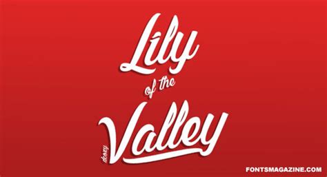 Please delete font after the review. Lily of the Valley Font Download | The Fonts Magazine