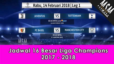 Satu hal yang pasti, babak 16 besar liga champions akan mempertemukan posisi satu dan dua di fase grup. Jadwal 16 Besar Liga Champions 2017 - 2018 - YouTube