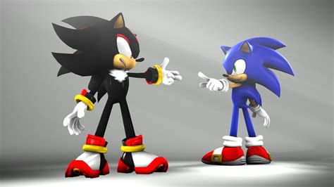 Sonic And Shadow Pose 02 By Sonic3245 On Deviantart