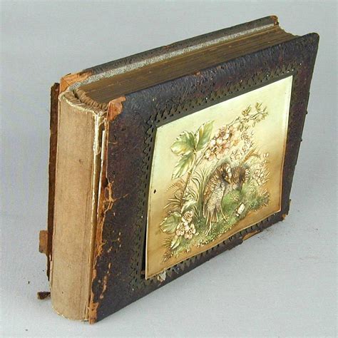 Sold Victorian Photo Album W Embossed Birds Celluloid Cover 61 From Greatvintagestuff On