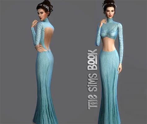 Sims 4 Padme Amidala Blue Homecoming Dress The Sims Book