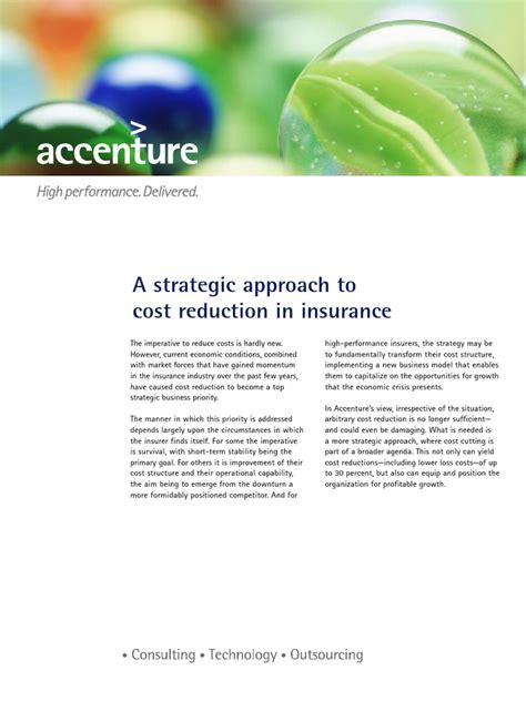 Contents show ⋅about this list & ranking. Accenture Insurance Strategic Cost Reduction | Strategic Management | Business Process