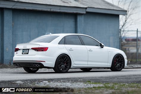 Audi S4 B9 White Bc Forged Rs40 Wheel Front