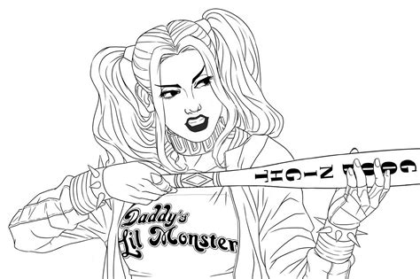 Harley Quinn Coloring Pages Free Printable Coloring Pages For Kids