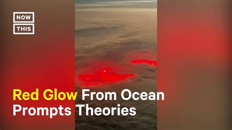 Social Media Goes Wild Over Mysterious Red Glow In Ocean Youtube