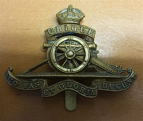 Royal Artillery Wwii Other Ranks Cap Badge Kc Brass