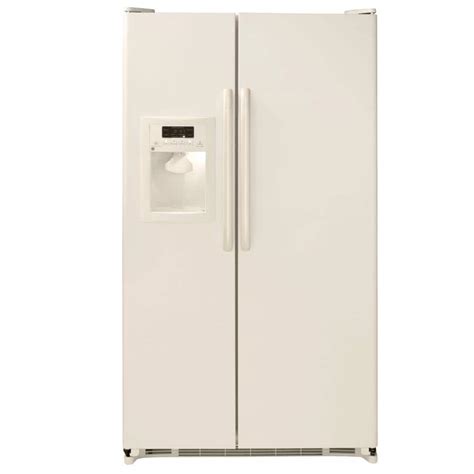 Ge 253 Cu Ft Side By Side Refrigerator In Bisque Gsh25jgdcc The