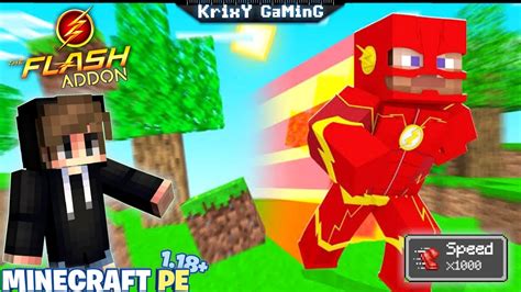 The Flash Addon For Minecraft Pe The Flash Mod For Minecraft Pe