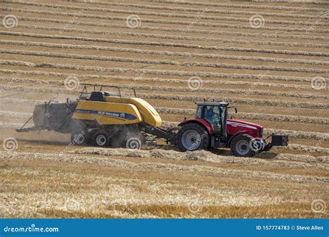 Agriculture Hay Baler Farm Machinery Editorial Stock Photo Image